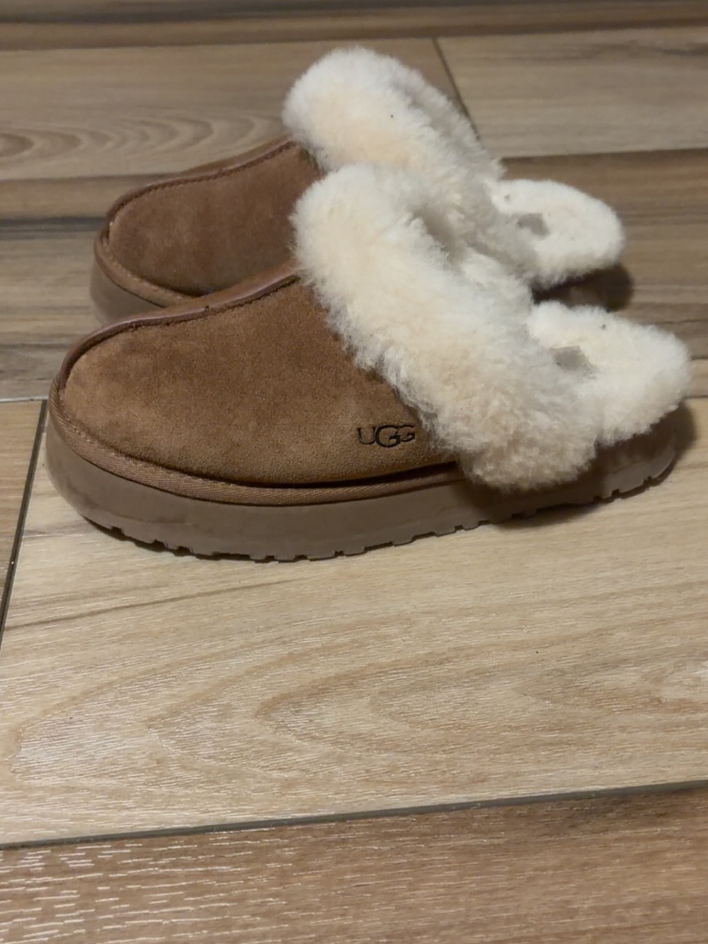 Ugg disquete slippers in chestnut
